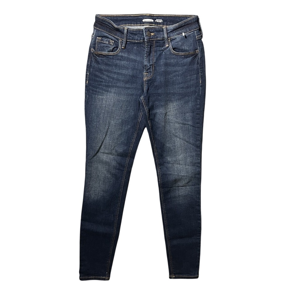 Old Navy Rockstar Super‎ Skinny Mid-Rise Dark Wash Denim Jeans Women's Size 2